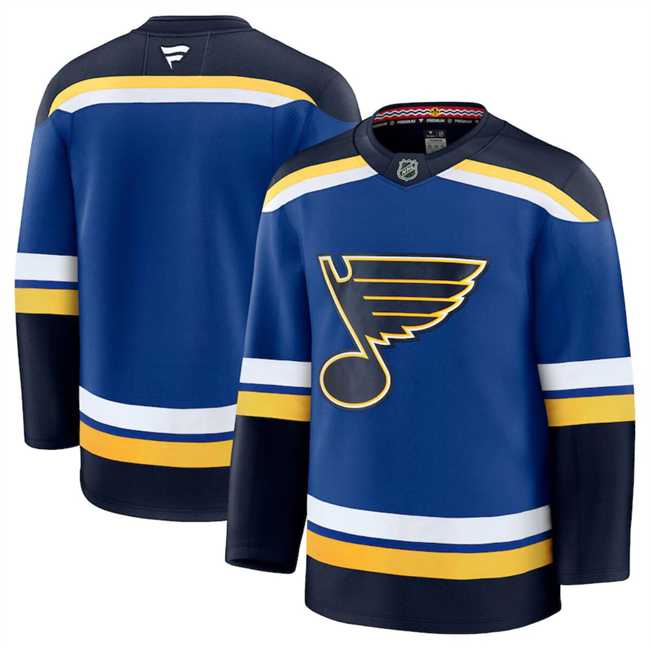 Mens St. Louis Blues Blank Blue 2024-25 Home Stitched Hockey Jersey Dzhi